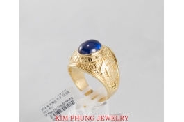 Nhẫn kiểu mỹ hột xanh